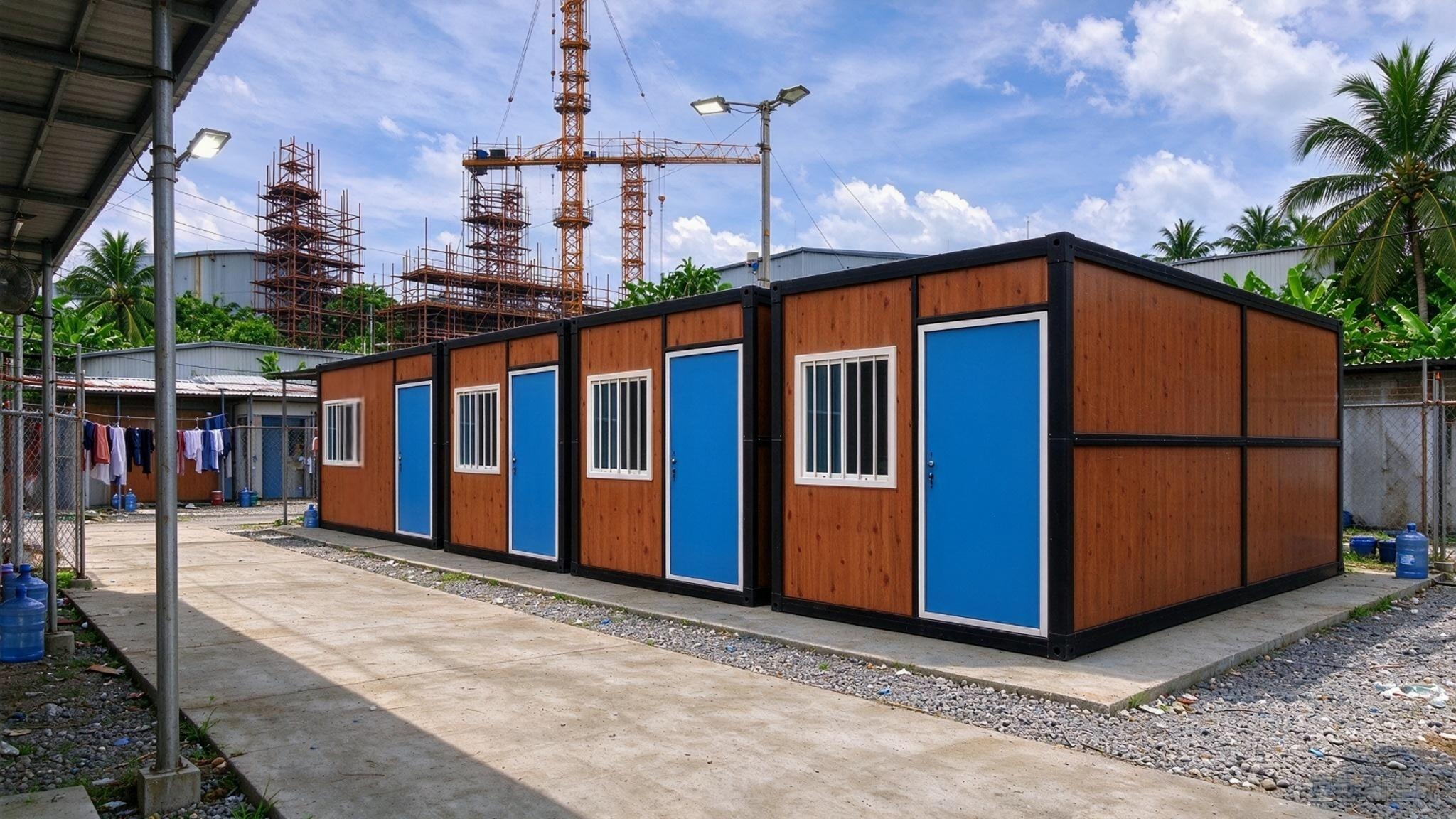Container Box Housing Складные контейнерные дома X-типа для филиппинского рынка