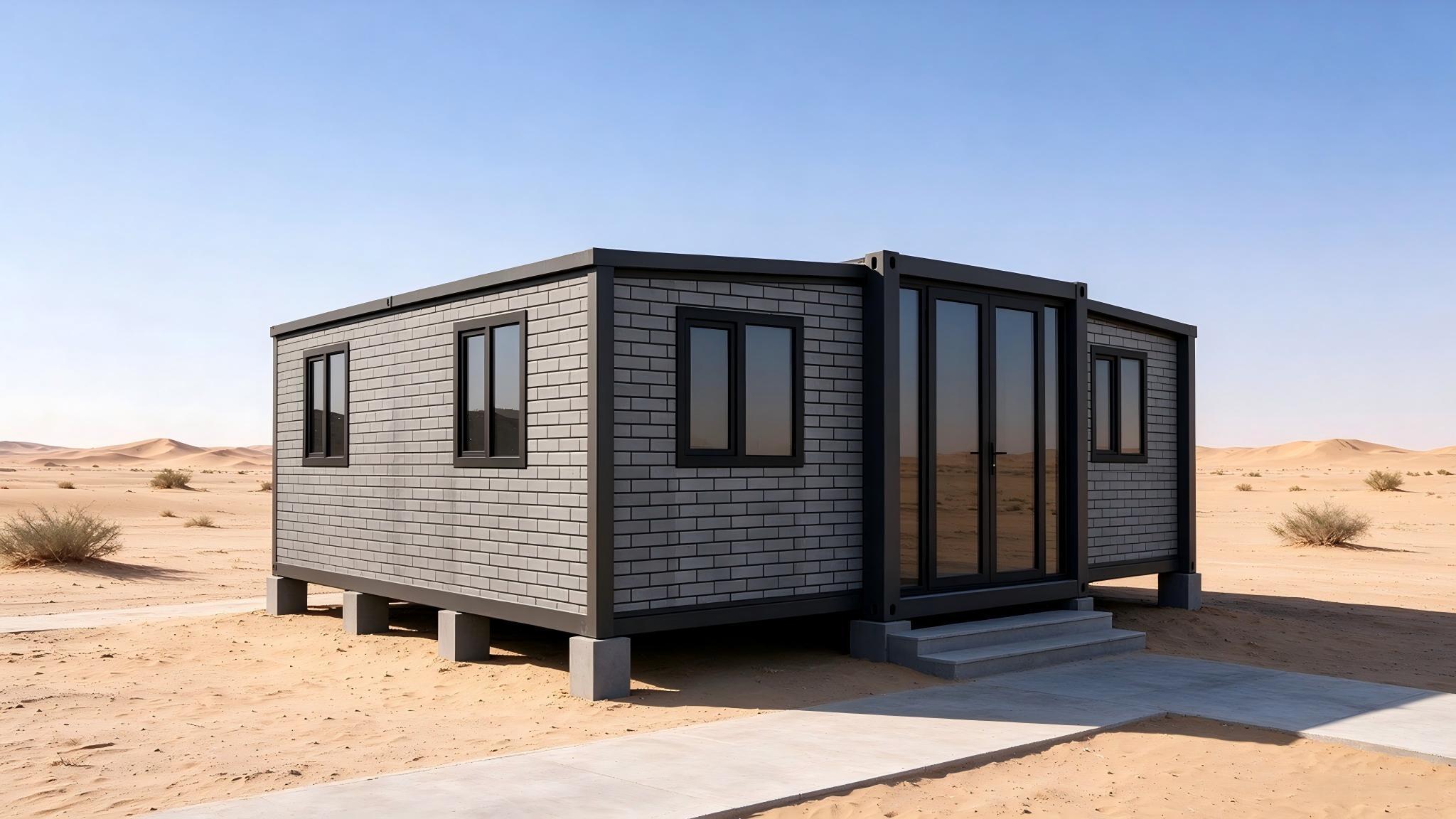 20ft Expandable Container Camp: 10 Units Unloaded and Expanded in One Day